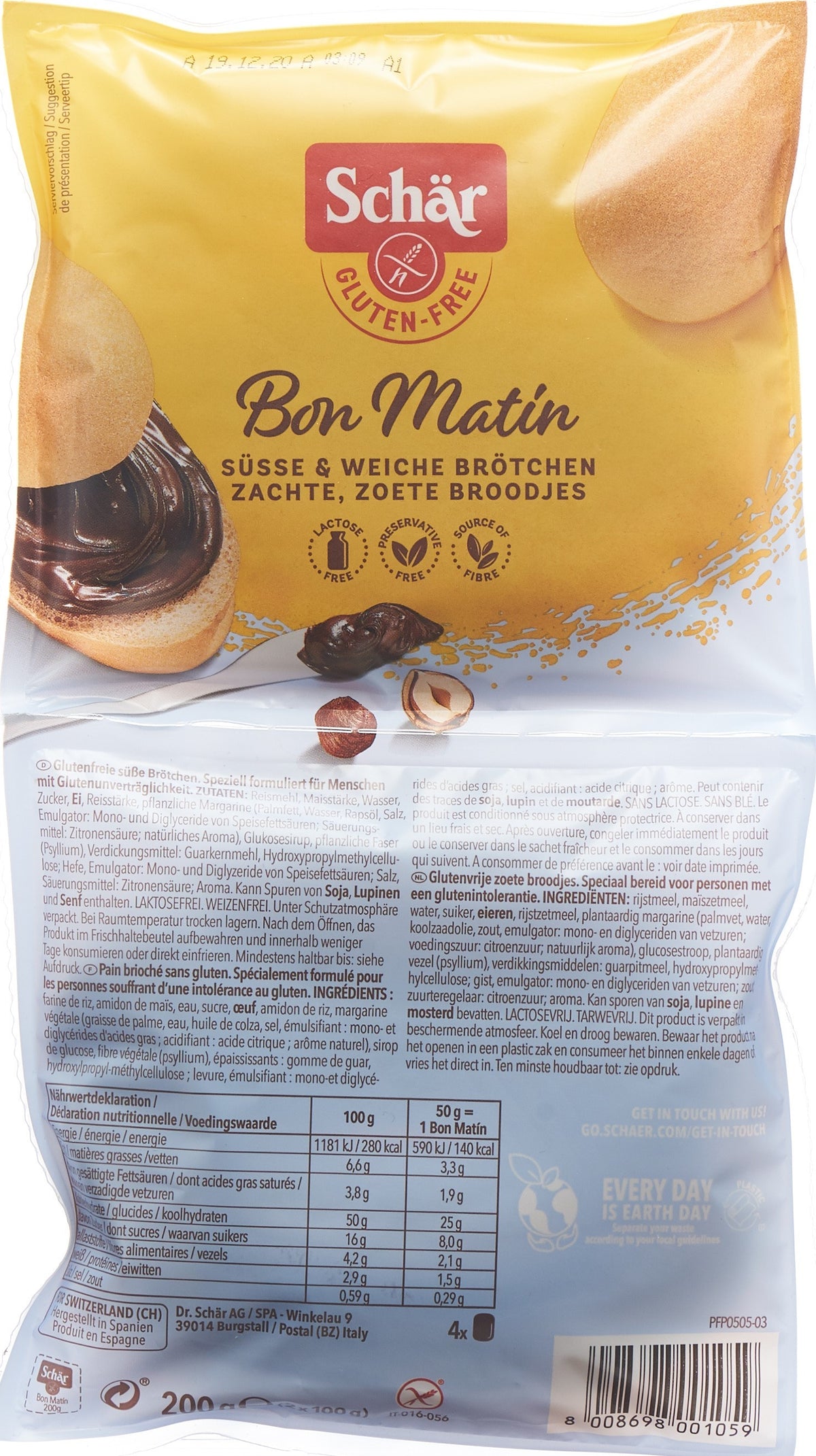 SCHÄR Bon Matin Brötchen glutenfrei (200g)