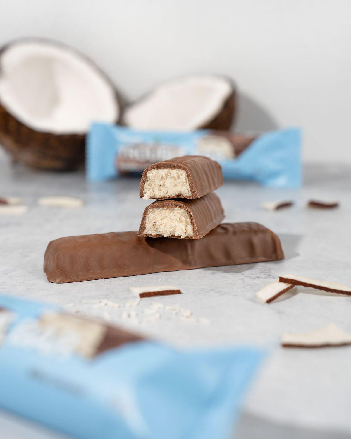 Vilgain Trouble Proteinriegel Kokosnuss mit Milchschokolade Bild 2