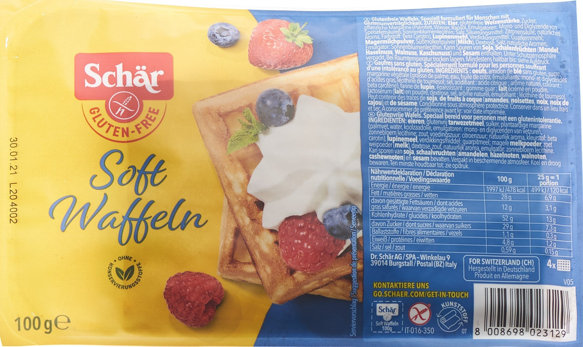 Schär Soft Waffeln, glutenfrei (100g)