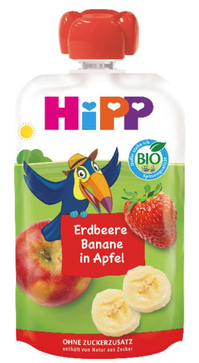 Hipp Hippis Erdbeere Banane in Apfel (100g)