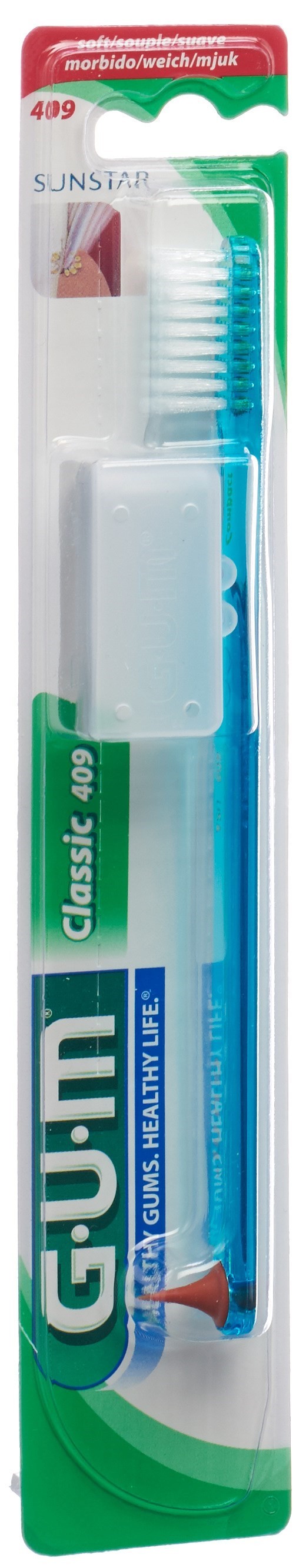 GUM Classic Zahnbürste Compact Soft 4-reihig (1 Stk)