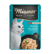 Miamor Feine Filets in Sauce Huhn und Thunfisch Nassfutter für Katzen (100g)