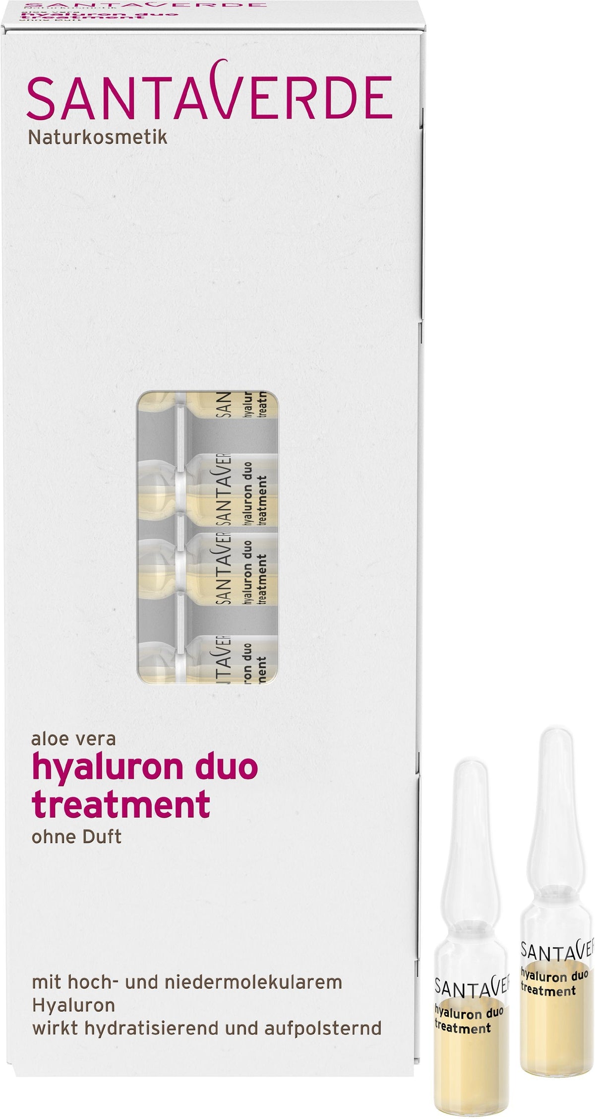 SANTAVERDE Aloe Vera Hyaluron Duo Treatment ohne Duft (10x1ml)
