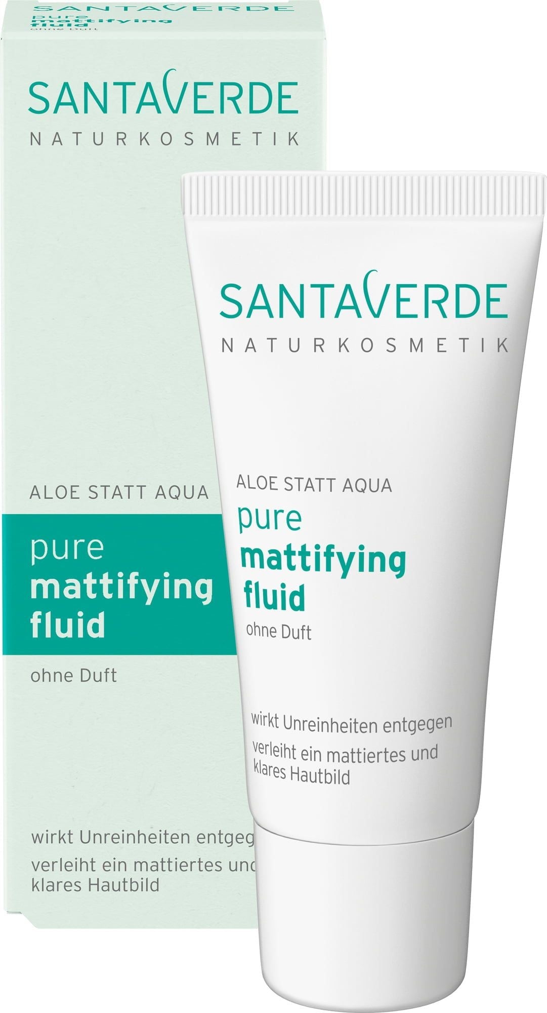 SANTAVERDE Aloe Vera Pure Mattifying Fluid ohne Duft (30ml)