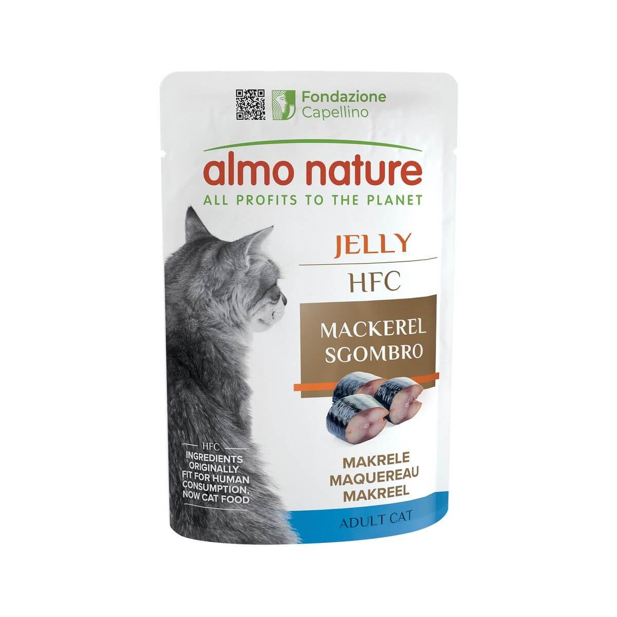Almo Nature HFC Jelly Makrele, Nassfutter für Katzen (55g)