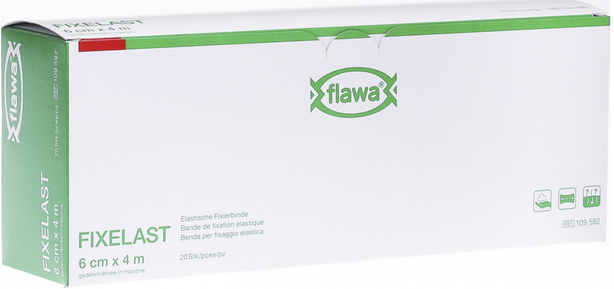 FLAWA Fixierbinde Cellux 6cmx4m (20 Stk)