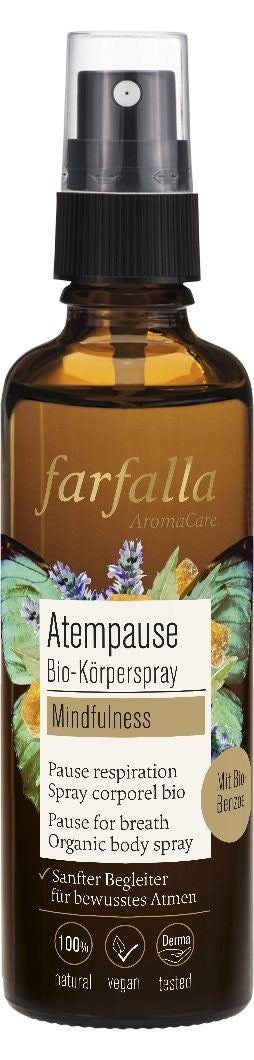 Farfalla Mindfulness, Atempause Bio-Körperspray (75ml)