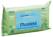 MUSTELA kompostierbare Feuchttücher für normale Haut (60 Stk)