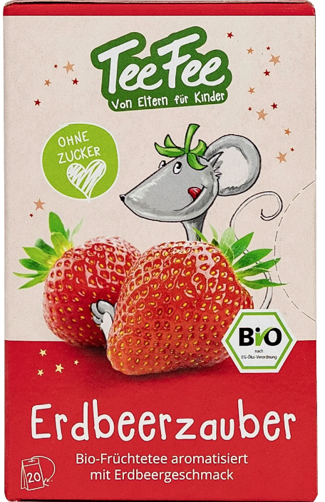 TeeFee Bio-Früchtetee Erdbeere (20 Beutel)