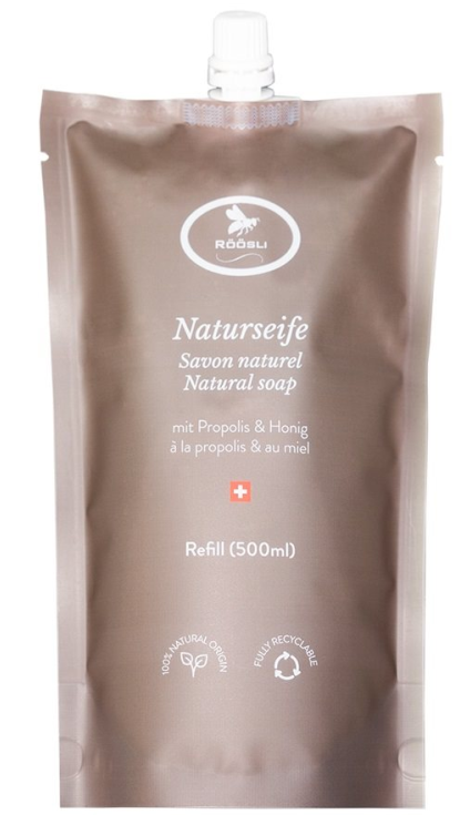 RÖÖSLI Naturseife Nachfüllbeutel (500ml)