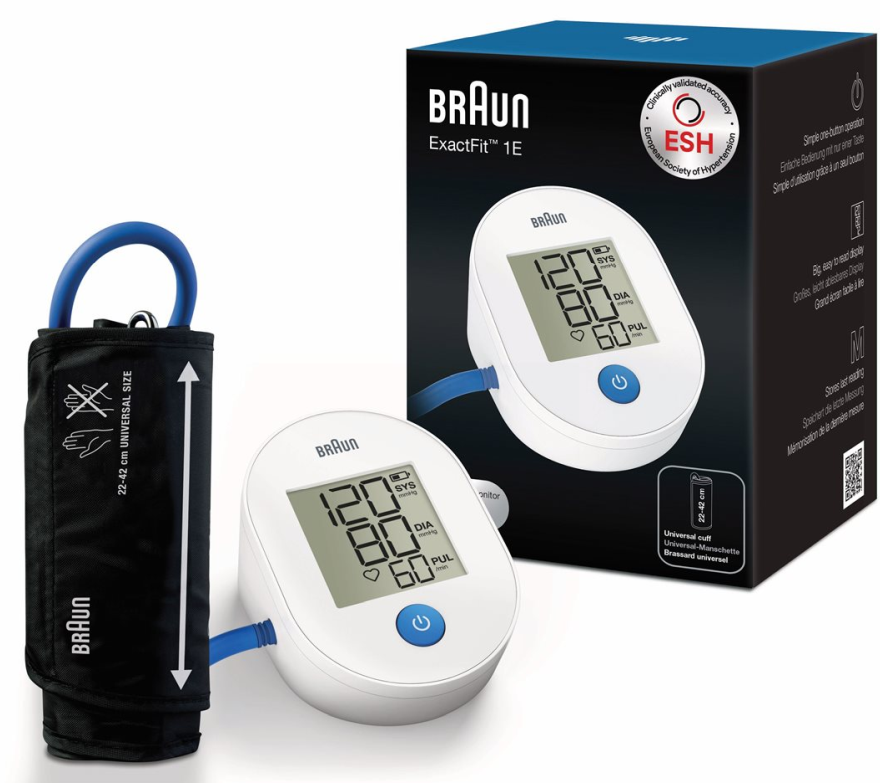 BRAUN ExactFit Blutdruckmessgerät 1E (1 Stk)