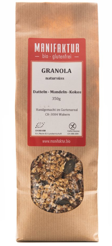 MANIFAKTUR Granola Datteln mit Mandeln & Kokos (350g)