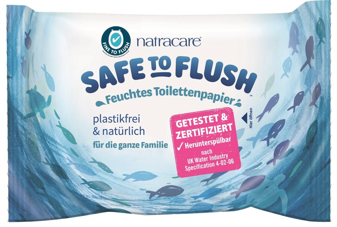 Natracare Safe Flush feuchtes Toilettenpapier (30 Stk)