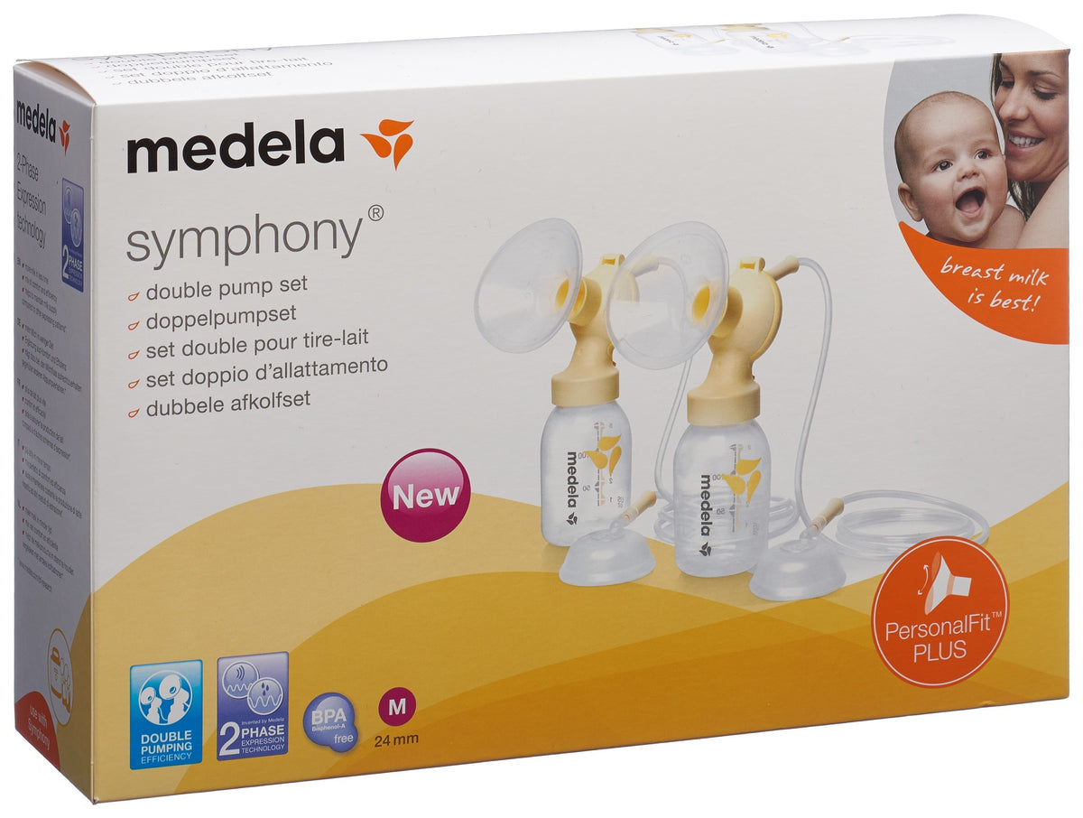 medela Symphony Doppelpumpset, Grösse M, PersonalFit PLUS (1 Stk)