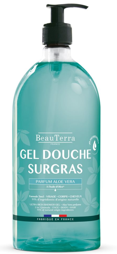 BeauTerra reichhaltiges Duschgel mit Aloe Vera (1l)