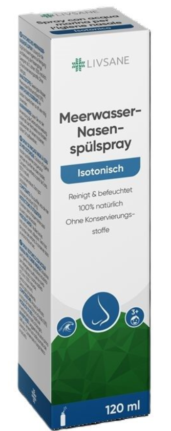 Livsane isotonisches Meerwasser-Nasenspülspray (120ml)