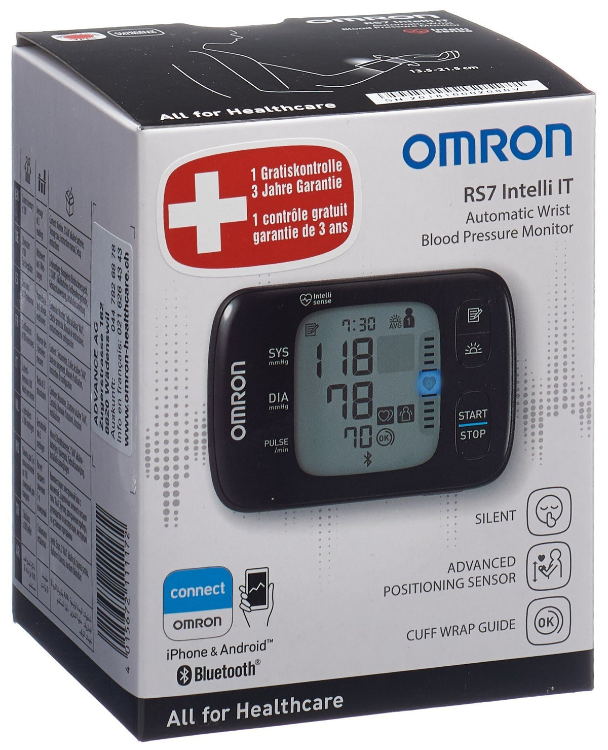 OMRON Blutdruckmessgerät Handgelenk RS7 Intelli IT (1 Stk)