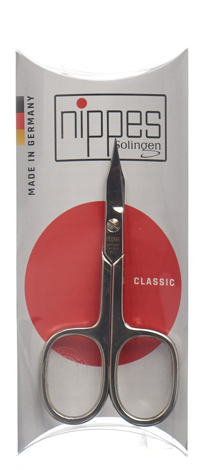 Nippes Nagel & Hautschere, 9cm, Turmspitz, vernickelt (1 Stk)