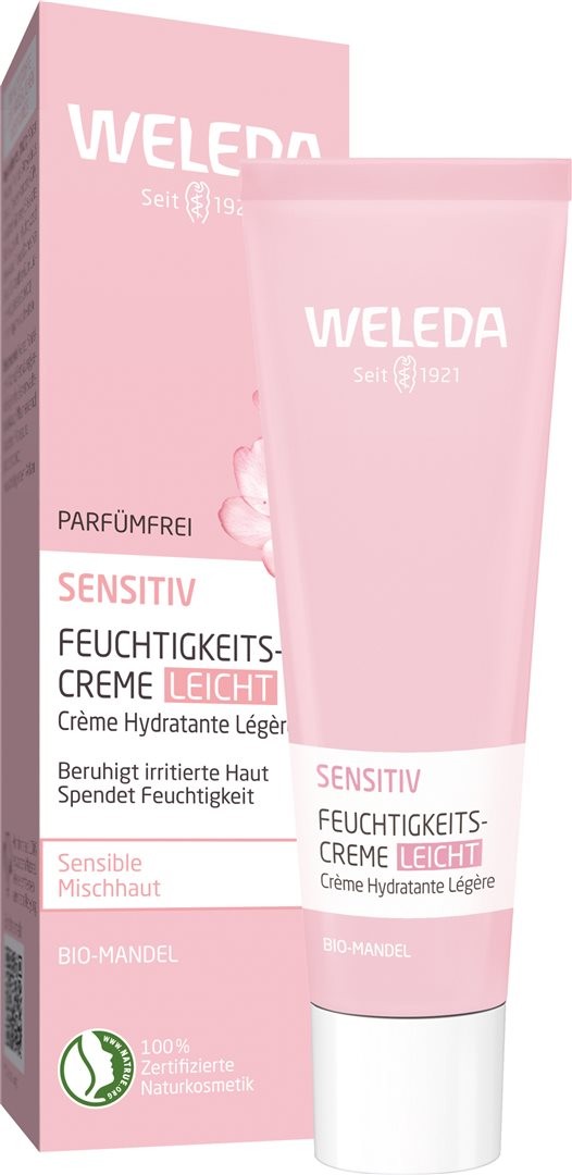 Weleda Sensitiv Feuchtigkeitscreme Leicht Mandel (30ml)