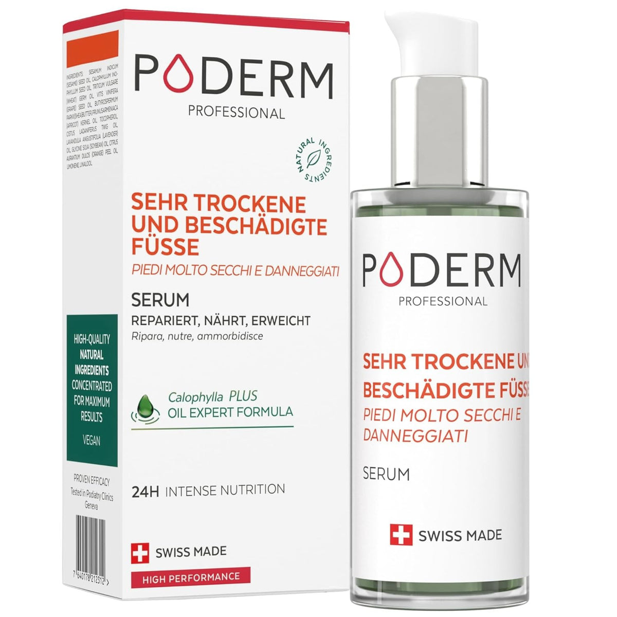 PODERM Serum gegen sehr trockene und beschädigte Füsse (75ml)