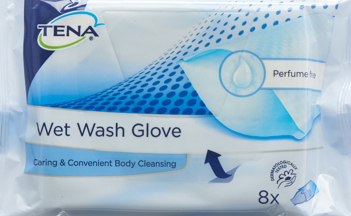 Tena Wet Wash Handschuhe unparfümiert (8 Stk)
