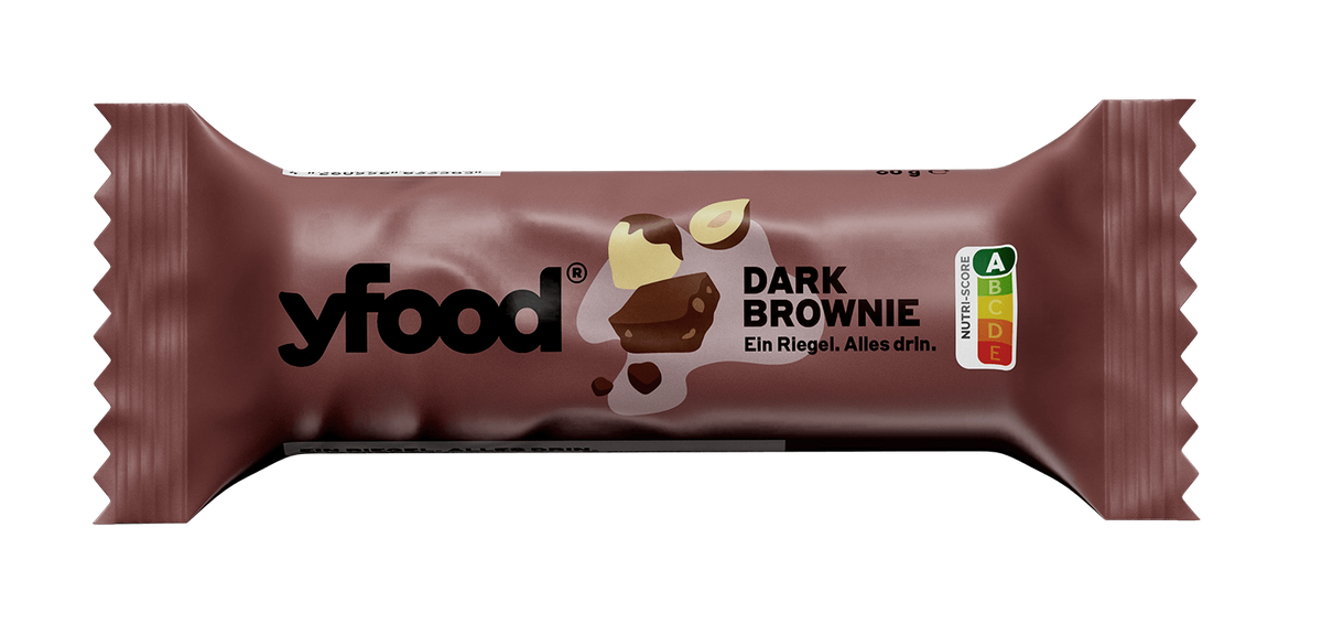YFood Classic Riegel Brownie & Roasted Nuts (12x60g)