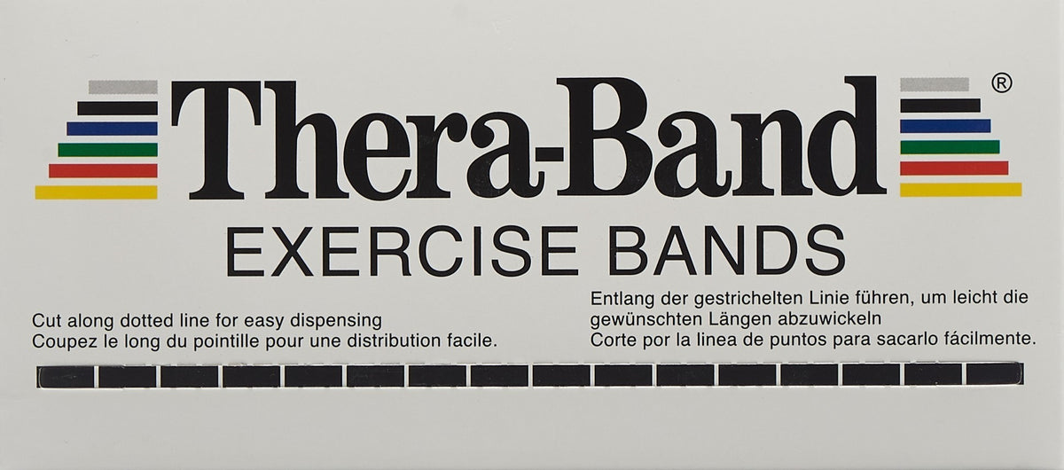 Theraband Übungsband silber, extra stark, 5.50mx12.7cm (1 Stk)