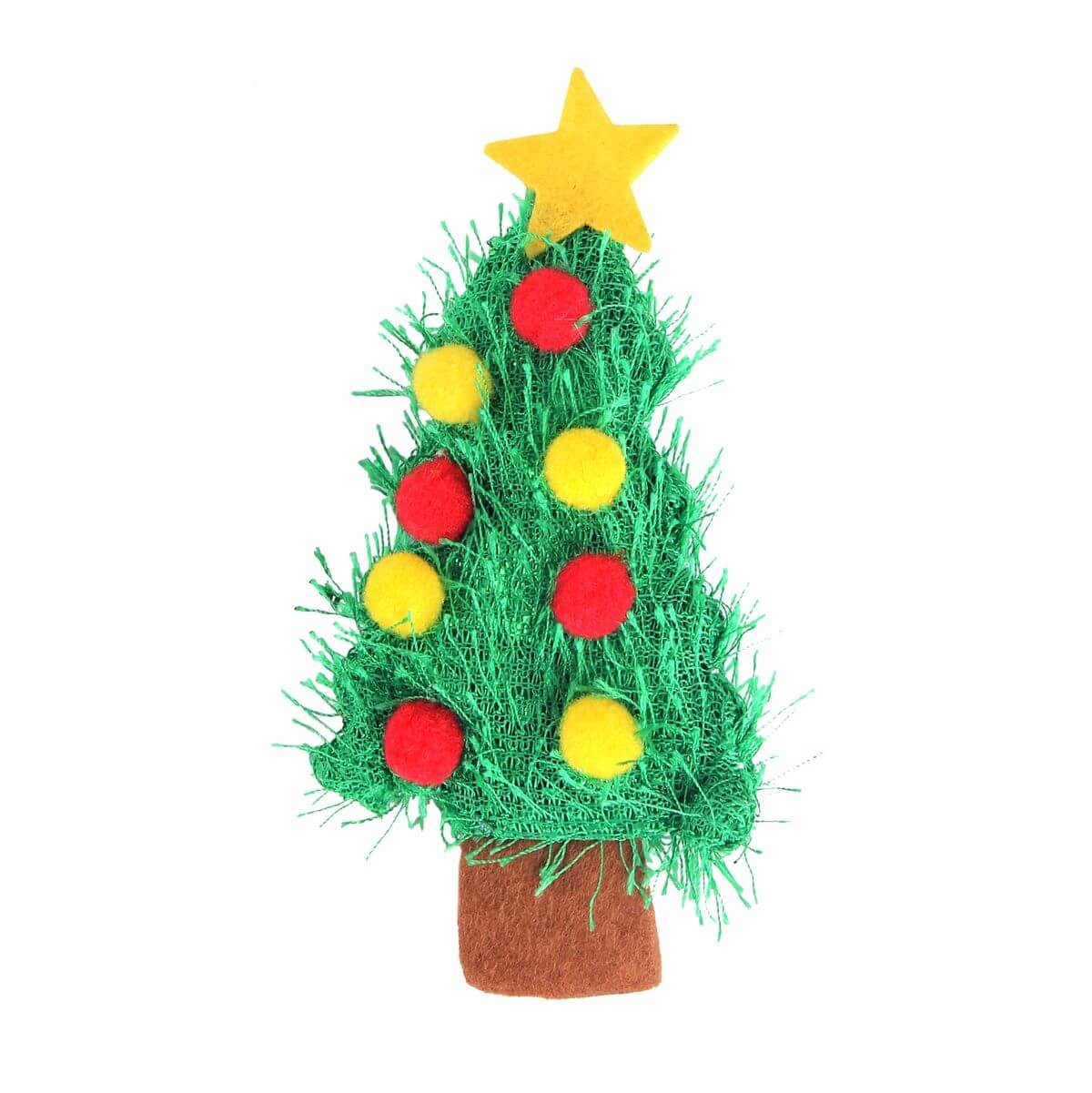 Pawise Weihnachtsbaum Spielzeug für Katzen in grün (1 Stk)