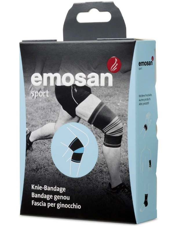 Emosan Sport Knie-Bandage L 38-41cm (1 Stk)