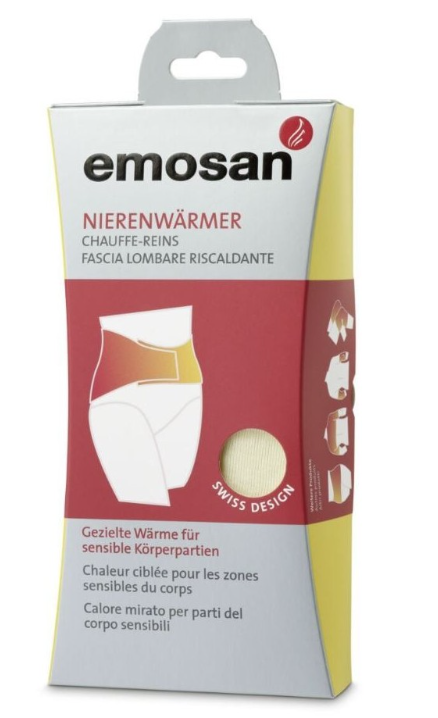 Emosan Nierenwärmer écru mit Velcro XL 99-115cm (1 Stk)