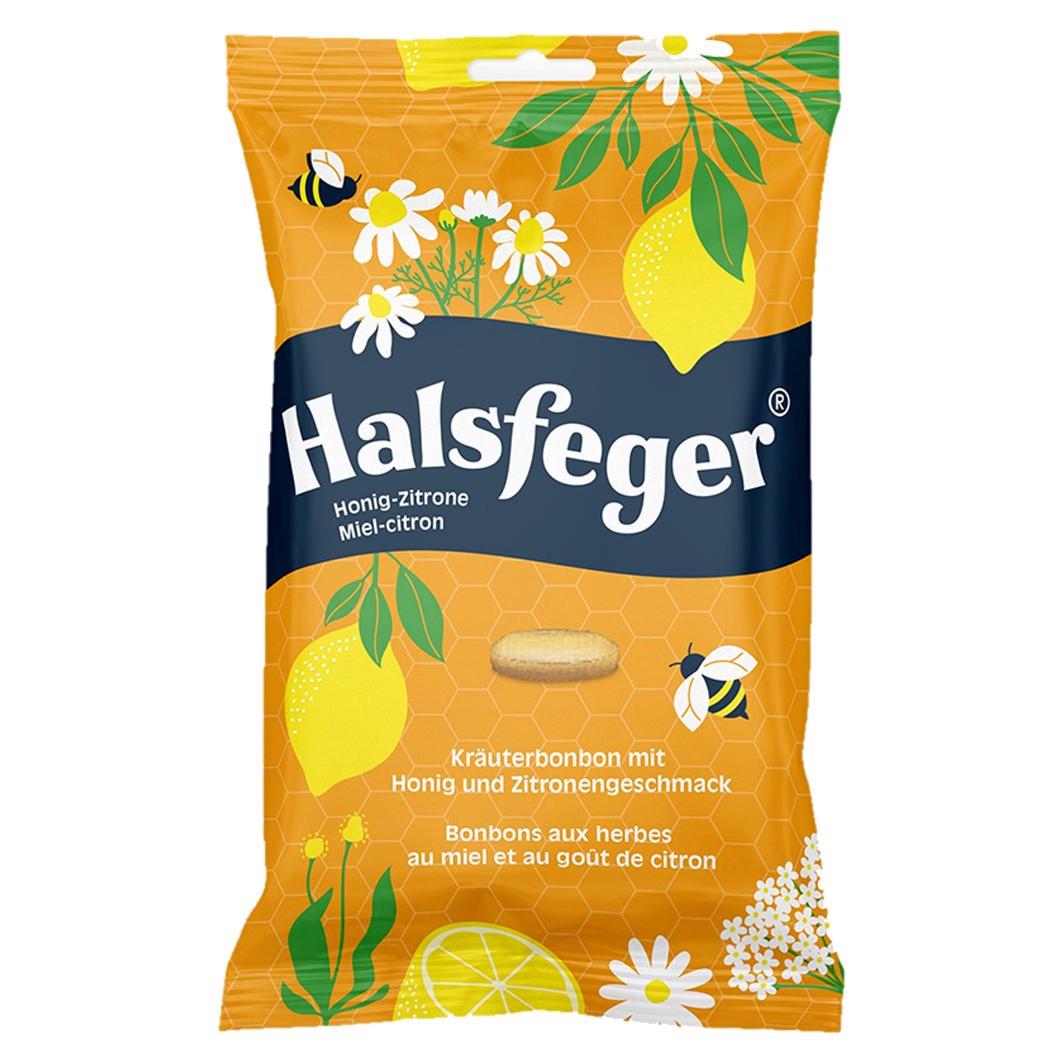 Halsfeger Kräuterbonbon Honig-Zitrone (90g)