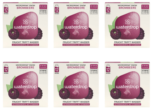 waterdrop Microdrink Brombeere Snow (6x12 Stk)