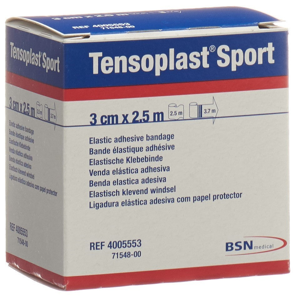 Tensoplast Sport Elastische Klebebinde, 3cmx2.5m (1 Stk)