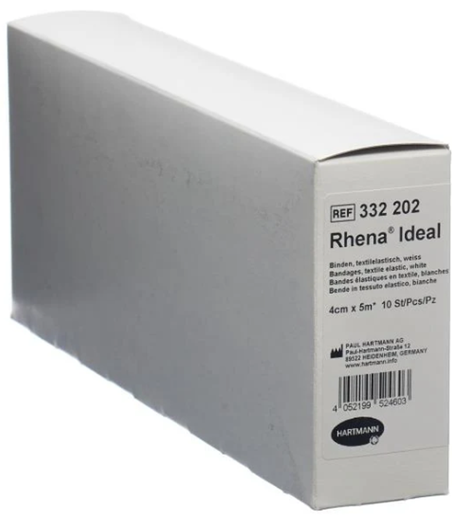 Rhena Ideal Elastische Binde weiss, 4cmx5m (10 Stk)