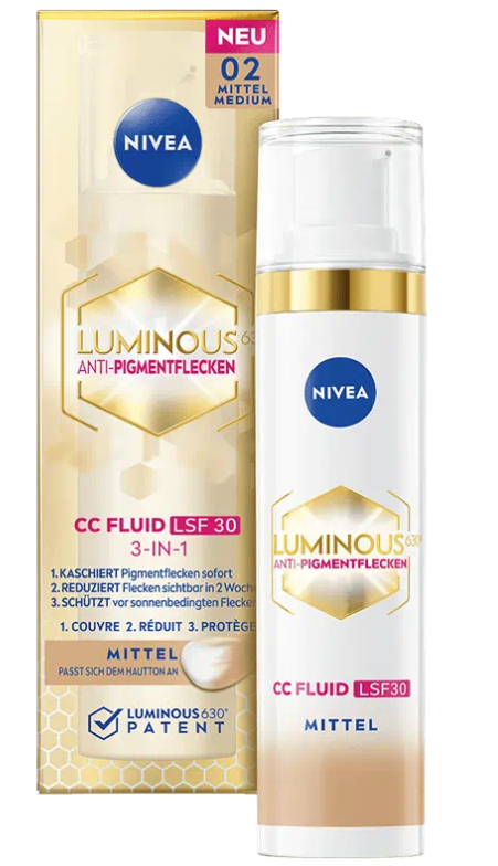 Nivea Luminous630 CC Fluid LSF30 mittlere Haut (40ml)