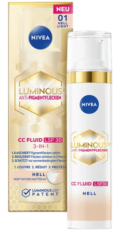 Nivea Luminous630 CC Fluid LSF30 helle Haut (40ml)