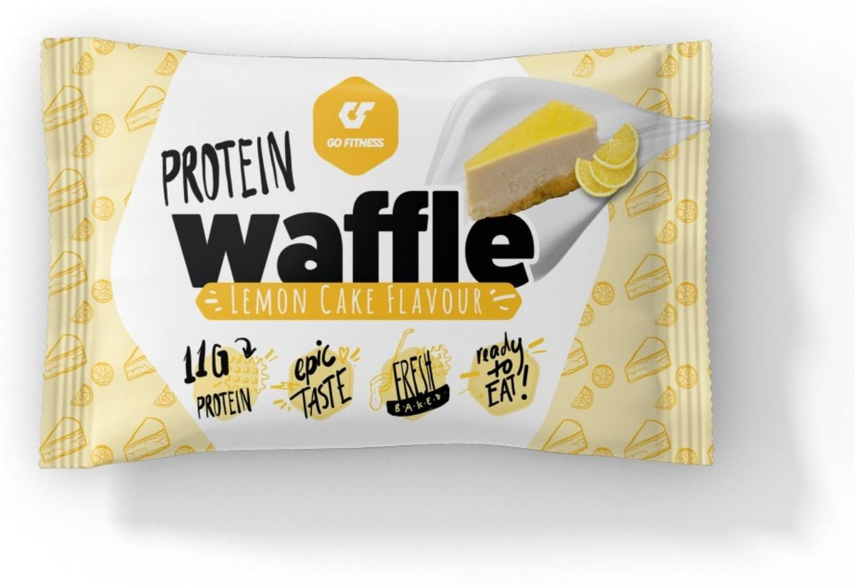 GO FITNESS Protein Waffle Lemon Cake Flavour (50g)