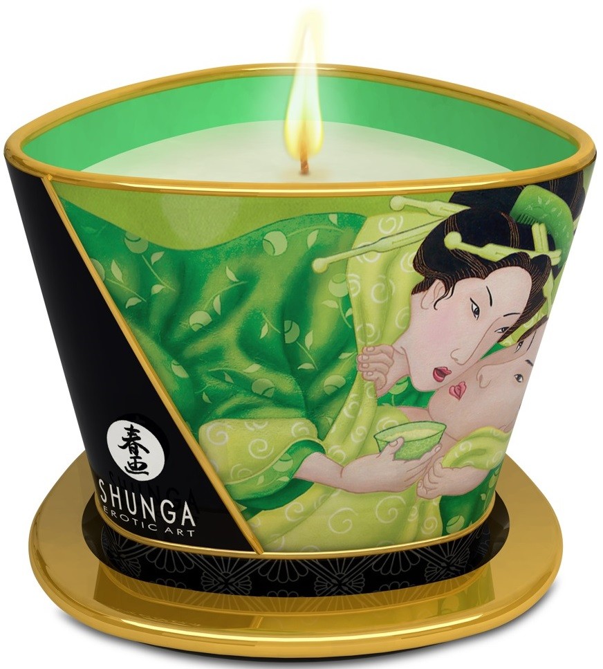 Shunga Exotic Green Tea Massagekerze (170ml)