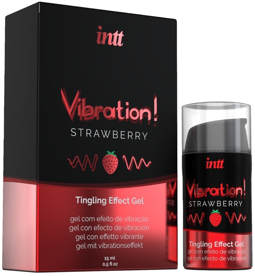 intt Vibration! Strawberry Stimulationsgel für SIE und IHN (15ml)