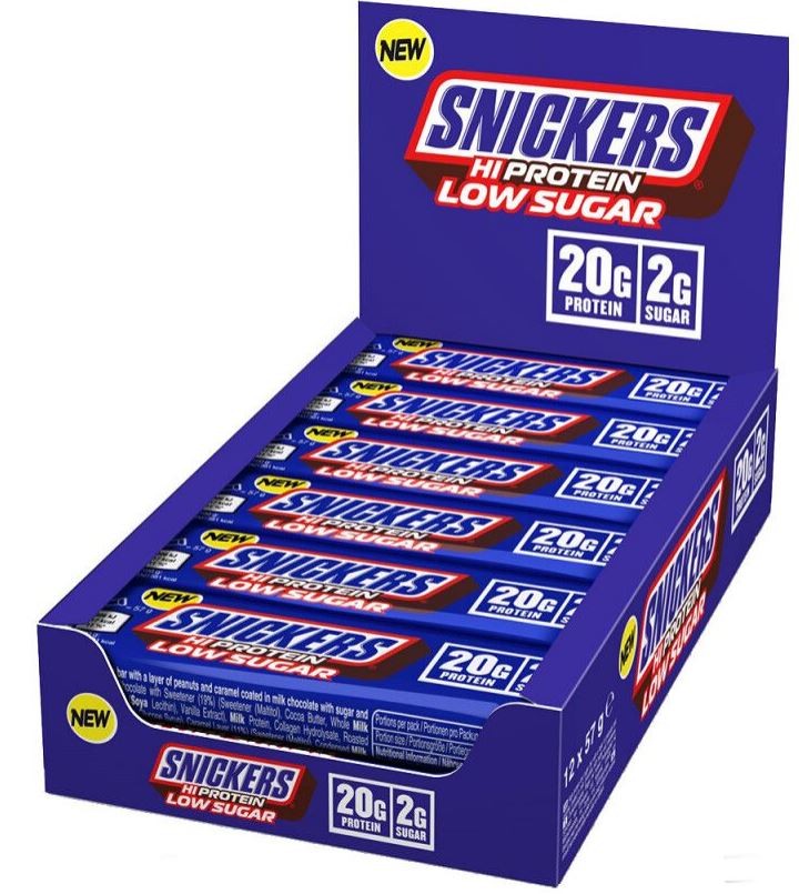 Snickers Hi Protein Low Sugar Bar Milk Chocolate (12x57g)