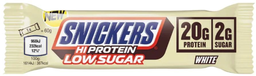 Snickers Hi Protein Low Sugar Bar White Chocolate (57g)