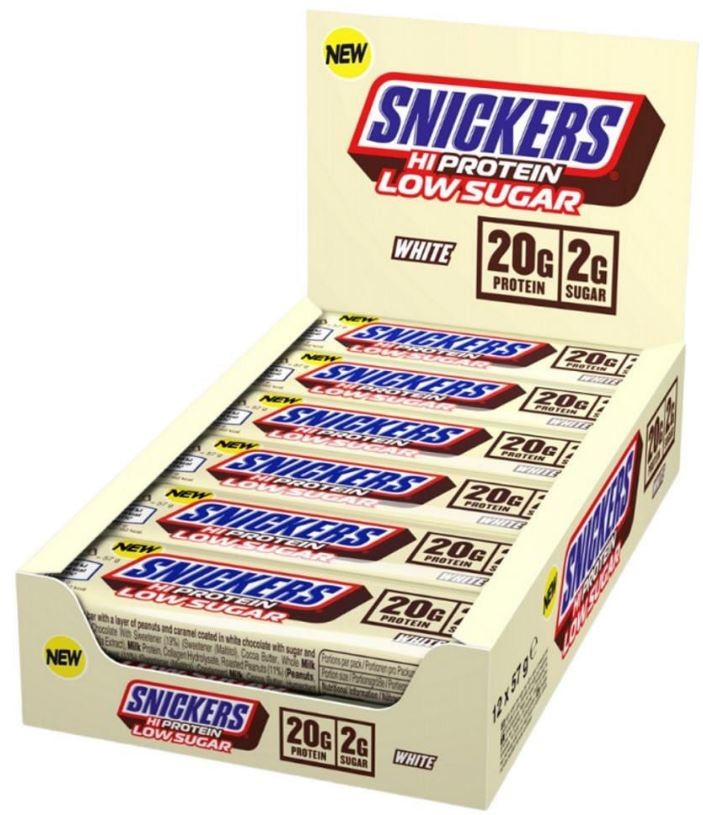 Snickers Hi Protein Low Sugar Bar White Chocolate (12x57g)