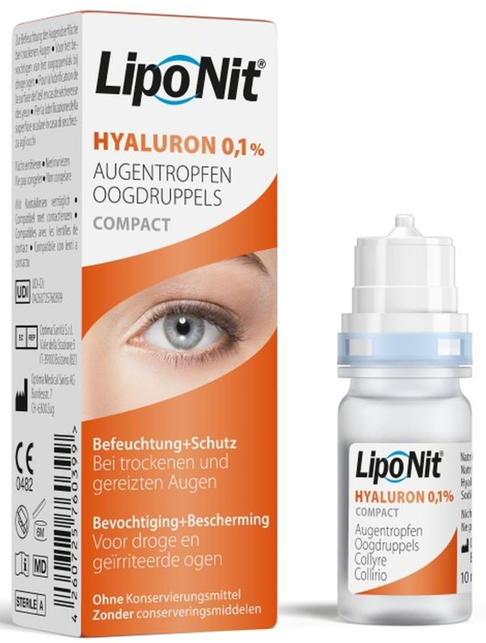 LipoNit Hyaluron compact Augentropfen 0.1% (10ml)