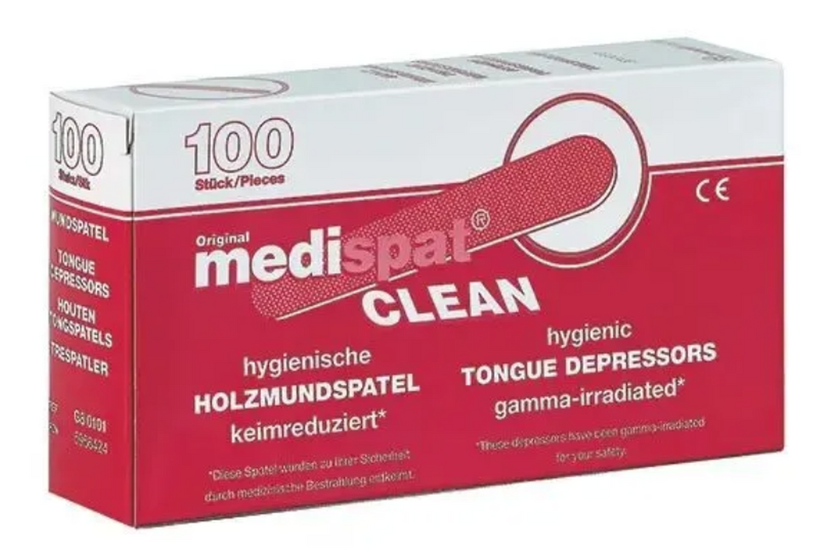 medispat hygienische Holzmundspatel 150x18mm (100 Stk)