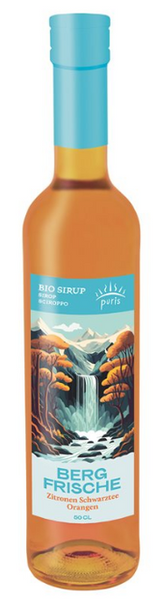 Puris SIRUP Bergfrische Eistee Glasflasche (6x500ml)