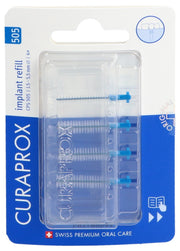 CURAPROX CPS 505 Implant Blau Ersatzbürsten, Durchmesser 2-5.5mm (4 Stk)