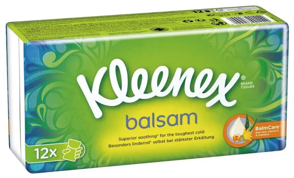 Kleenex Balsam Taschentücher 4-lagig (16x12 Stk)