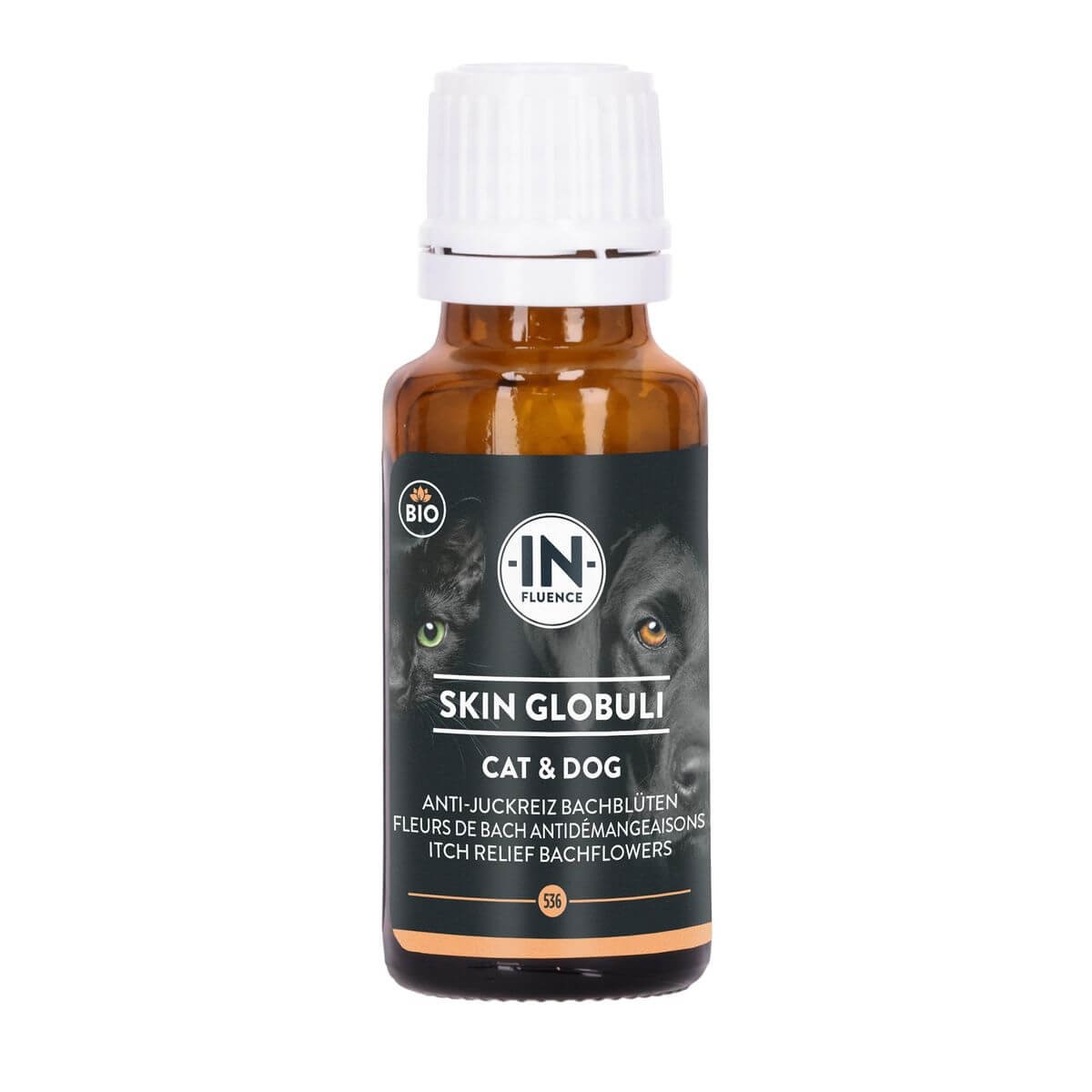 IN​​-​​FLUENCE Skin Globuli mit Bachblüten für Hunde und Katzen (20g)