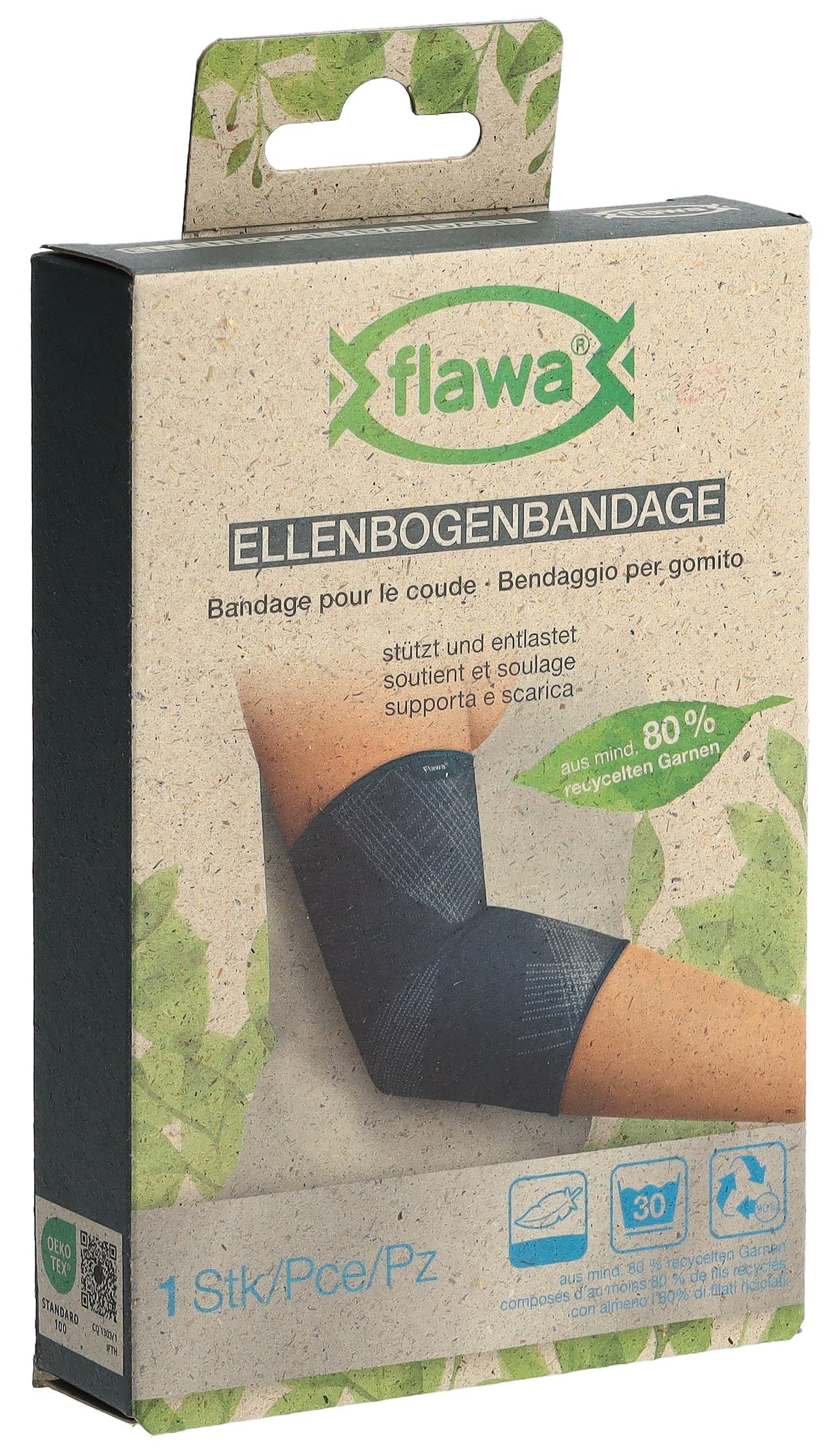 FLAWA Ellenbogenbandage M, Ellenbogenumfang 25-28cm (1 Stk)