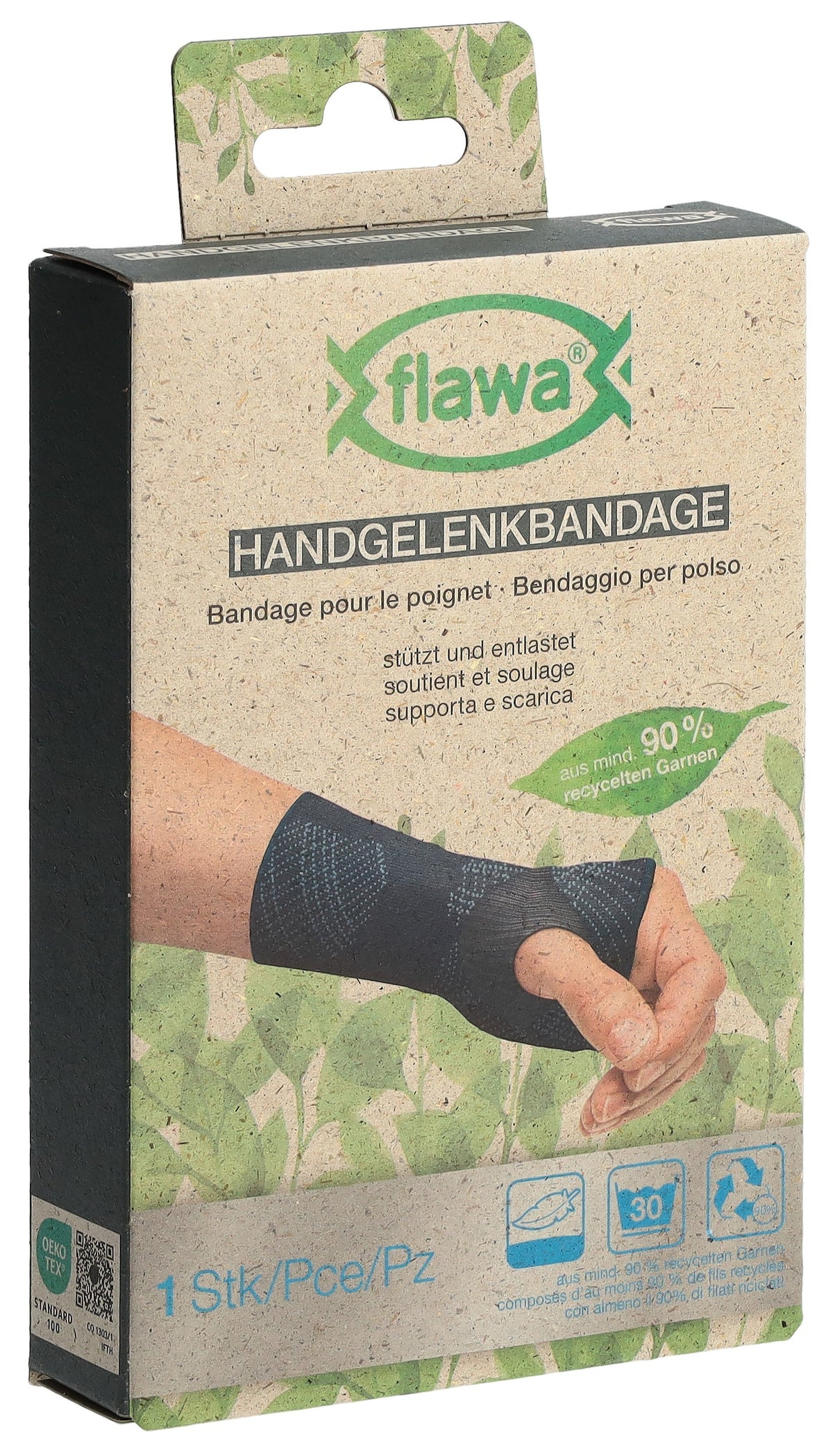 FLAWA Handgelenkbandage, Grösse M, Handgelenkumfang 16-19cm (1 Stk)